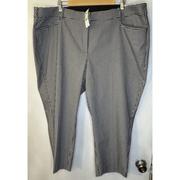 Lane Bryant Capri Women’s Plus Size 26 Four Season Slim Mid- Rise Gingham NEW - Picture 4 of 13